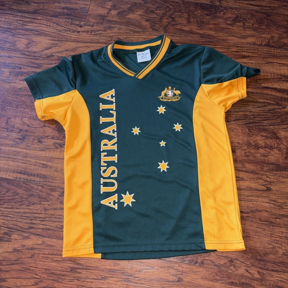 Vintage Australia National Football Soccor Team Jersey Size 14 1990s